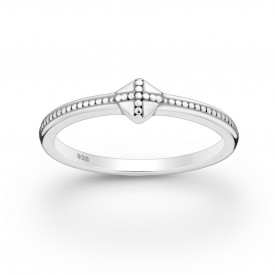 925 Sterling Silver Oxidized Cross Band Ring