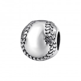 Silver Baseball Bead