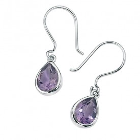 E3042M AMETHYST Tearslza EARRING