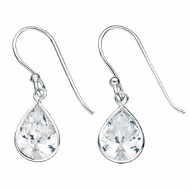 Teardrop cubic zirconia earrings