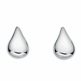 Small teardrop stud earrings