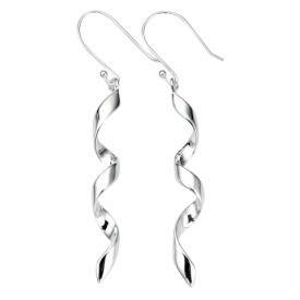 Swirl drop earrings