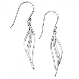 Open leaf slza earring