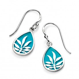 Blue Enamel Tearslza Earring