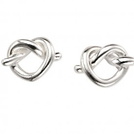 Pretzel stud earring