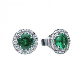 Luxurious silver earrings Diamonfire