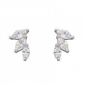 CZ Marquise Stud Earrings