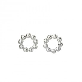 Circle ball earrings