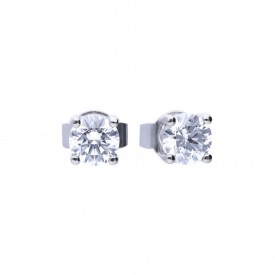 4 claw CZ studs .50ct