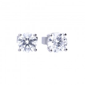 4 claw CZ studs 1ct
