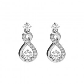 Infinity drop earrings