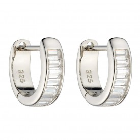Huggie Baguette Hoop Earring