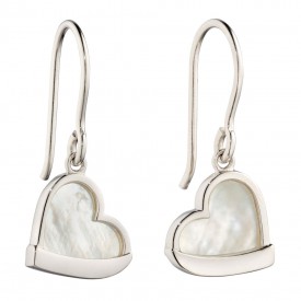 perleť Heart Drop earrings
