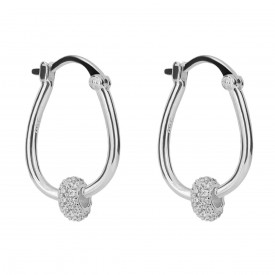 Doughnut Twist Hoops CZ