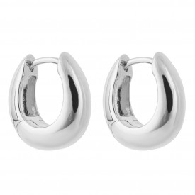 Organic Huggie Hoop Earrings