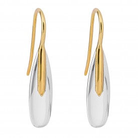 Elongated Gold Plated Earrings