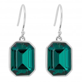 Emerald Green Crystal Earrings