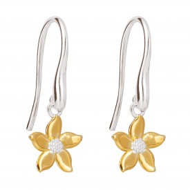 Gold Plated Jasmine drop Earrings