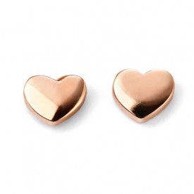 9ct RG heart stud earrings