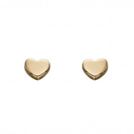 YG heart stud earrings