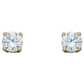 April CZ  4mm studs