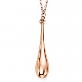 Rose Gold long drop necklace
