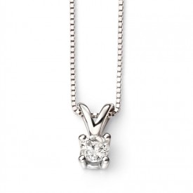 EG WG 0.15ct solitaire pendant