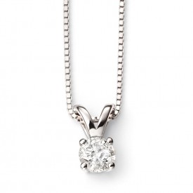 EG WG 0.25ct solitaire pendant