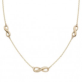 Infinity station necklace
