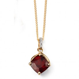 EG YG garnet pendant
