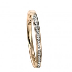 GR442 52 9ct YLW DIA Pave Set RING
