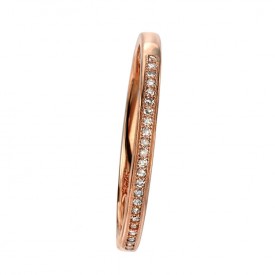 GR440 52 9ct ROSE DIA Pave Set RING