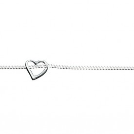 Ankle Chain Slip-On Heart