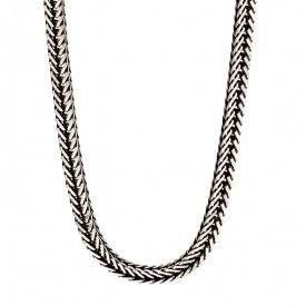 Oxidised fox tail chain