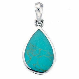 Turquoise Teardrop Pendant