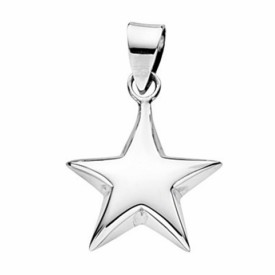 Small puffed star pendant
