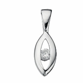 Marquise pendant with cubic zirconia