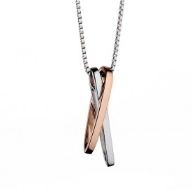 RG modernist double hoop pendant