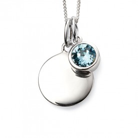 March Birth Stone Pendant