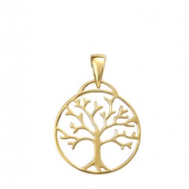 Gold plated tree of life pendant