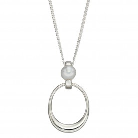 Molten pearl pendant