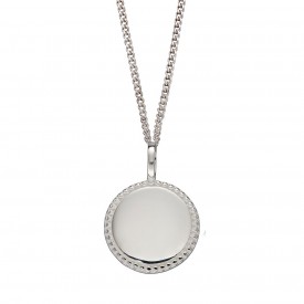 Engravable disc with millegrain edge