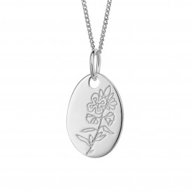 February Primrose Birth Blooms Pendant