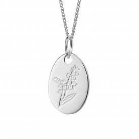 May Lily of the Valley Birth Blooms Pendant