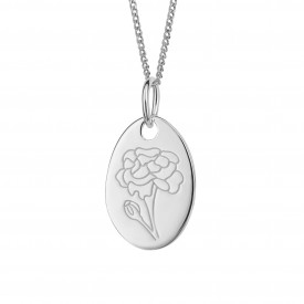 September Marigold Birth Blooms Pendant