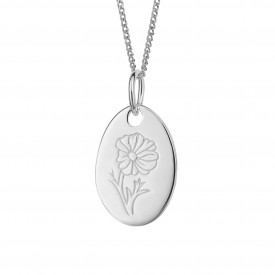 October Cosmos Birth Blooms Pendant