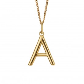 Gold Plated Initial letter A