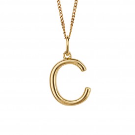 Gold Plated Initial letter C