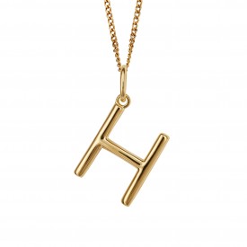 Gold Plated Initial letter H