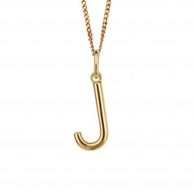 Gold Plated Initial letter J